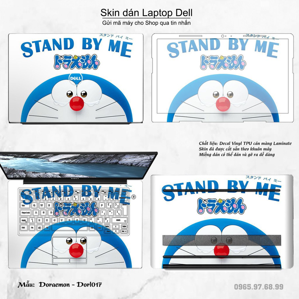 Skin dán Laptop Dell in hình Doraemon