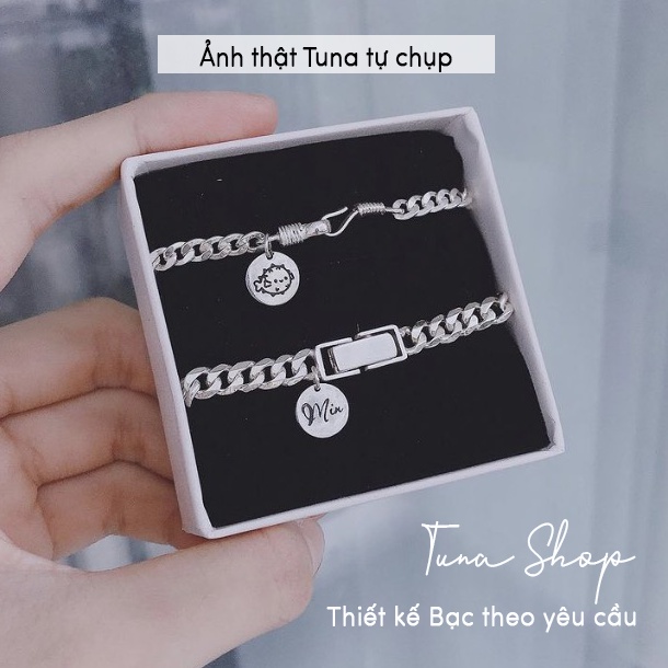 Vòng tay đôi Bạc thiết kế [𝐊𝐡𝐚̆́𝐜 𝐭𝐡𝐞𝐨 𝐲𝐞̂𝐮 𝐜𝐚̂̀𝐮] Lắc đôi Bạc _ 𝐀̉𝐧𝐡 + 𝐕𝐢𝐝𝐞𝐨 𝐭𝐡𝐚̣̂𝐭 _𝐓𝐔𝐍𝐀𝐒𝐇𝐎𝐏 𝐒𝐢𝐥𝐯𝐞𝐫