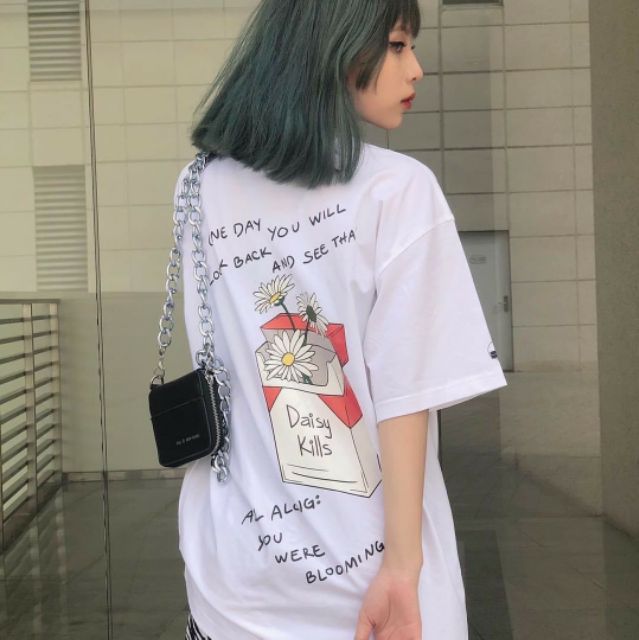 Áo thun tay lỡ Unisex dạng cặp DAISY KILLS