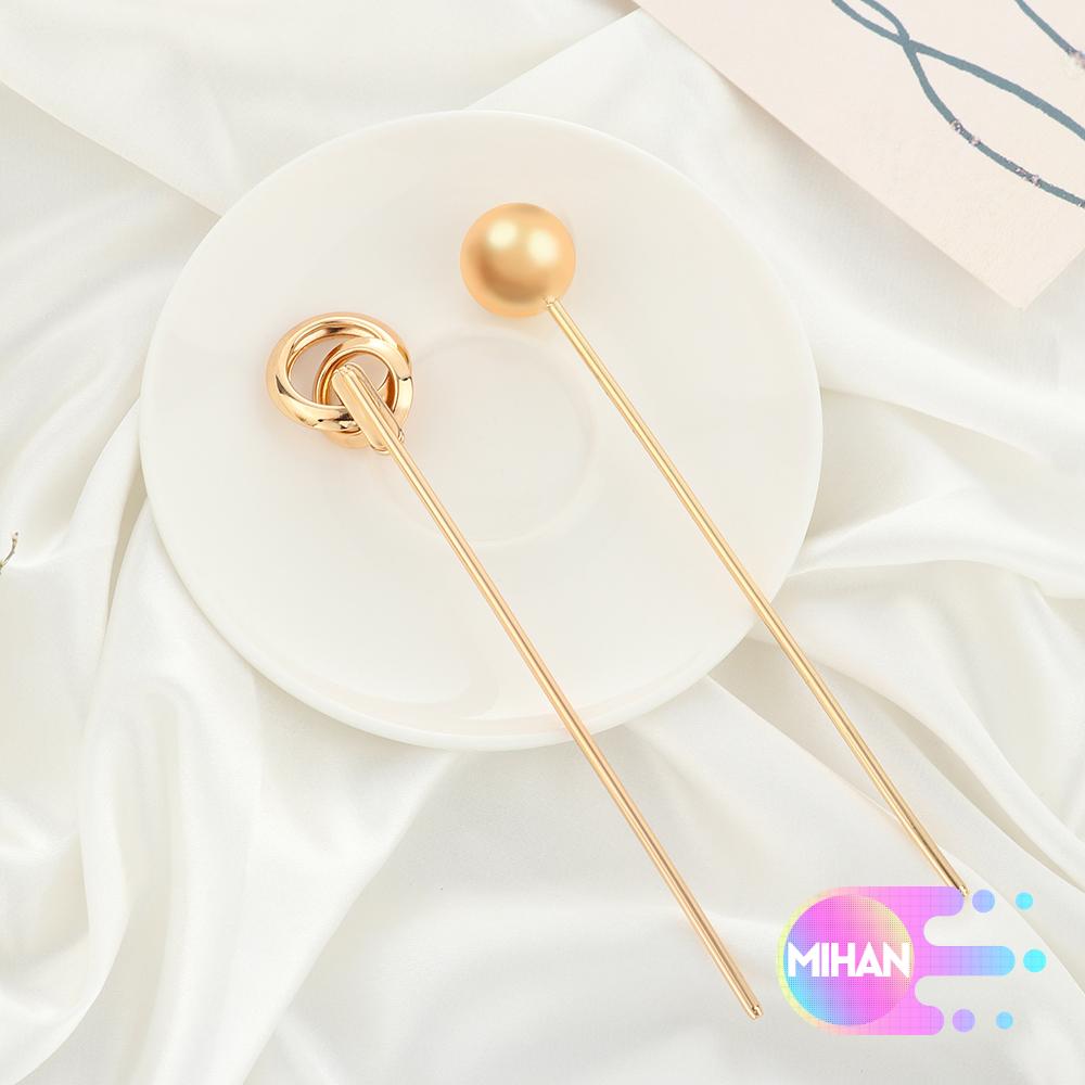 Trâm cài tóc bằng kim loại thiết kế cổ điển