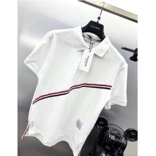 Áo PoLo Sọc Ngang Unisex Hot Hit From đến 80kg Chất Cotton Mát