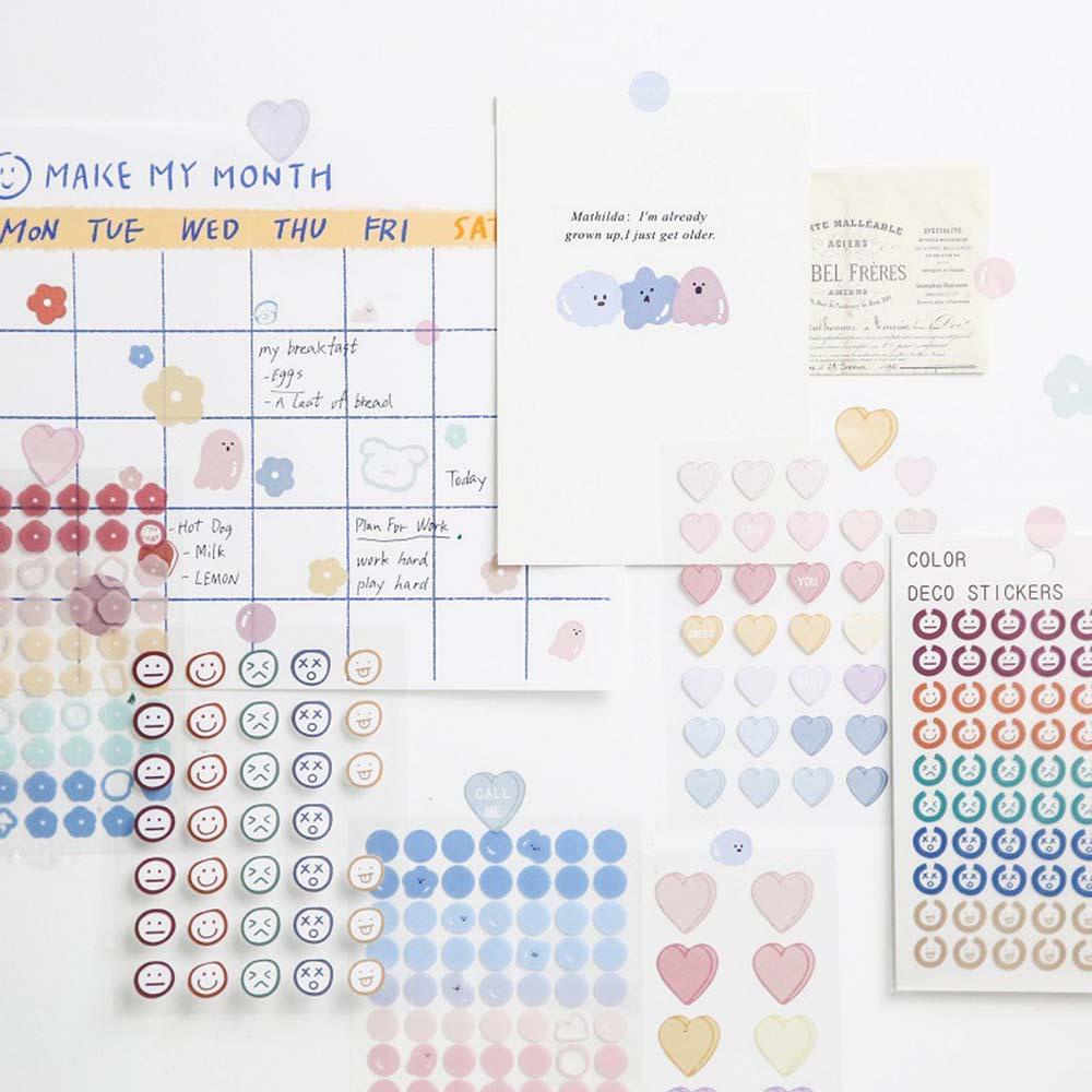 Nhãn Dán Trang Trí Sổ Tay DIY Thời Trang Mùa Hè