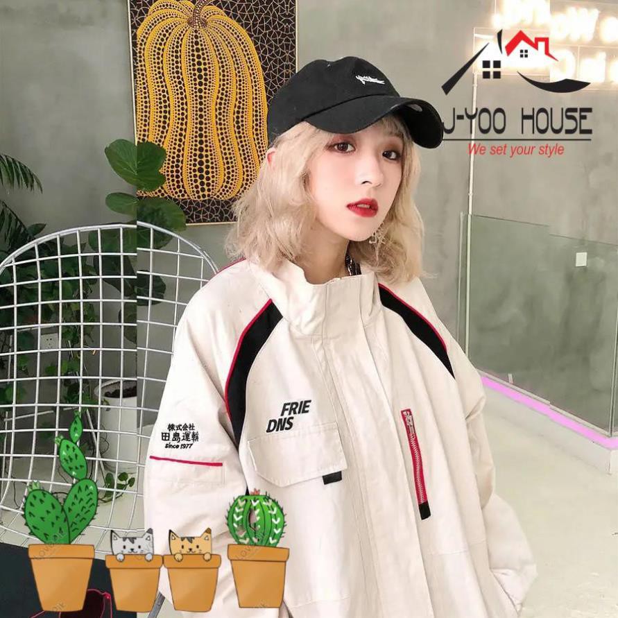 Áo khoác kaki nam nữ, áo khoát 2 lớp unisex phối chữ cực ngầu taobao Mã - K98