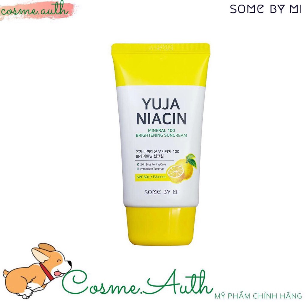 Kem Chống Nắng Some By Mi Yuja Niacin Mineral 100 Brightening Suncream SPF 50+ / PA++++ 50ml