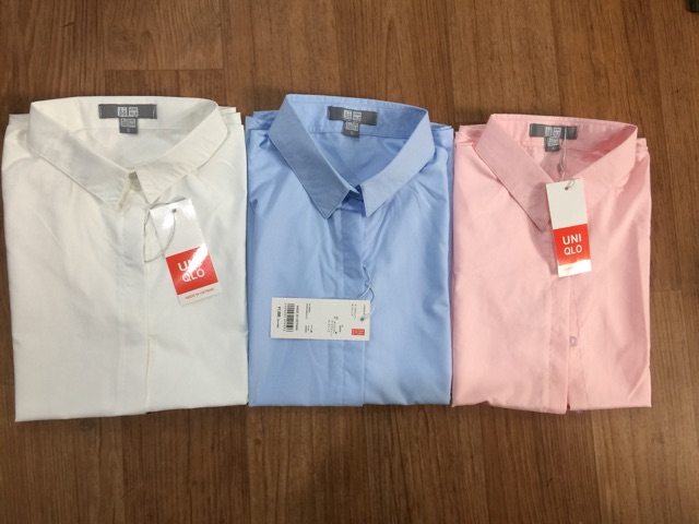 Sơ mi cộc tay công sở hàng vnxk sz s m l chất thô lụa k nhăn nhàu