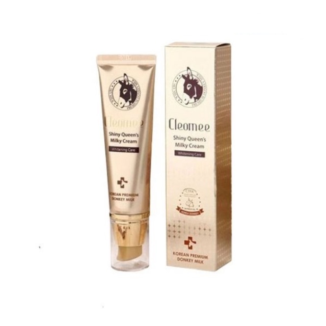 Kem dưỡng trắng da tinh chất sữa lừa Cleomee Shiny Queen Milky Whitening Care 50ml (Ban ngày)