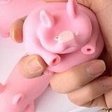 Đồ Chơi Nắn Bóp Tay Đàn Hồi Giảm Stress Hình Chú Heo Lợn Màu Hồng Hường Co Dãn Giá Rẻ Dẻo An Toàn Cho Bé Trai Gái