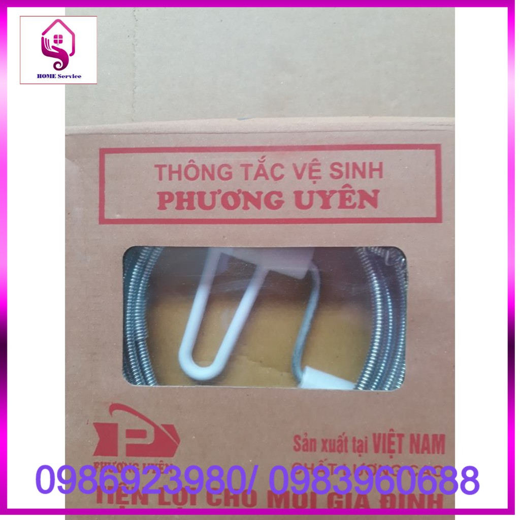 [GÍA HỦY DIỆT] Dây thông tắc bồn cầu, cống dài 3M,6M chất liệu thép tiện dụng thông tại nhà