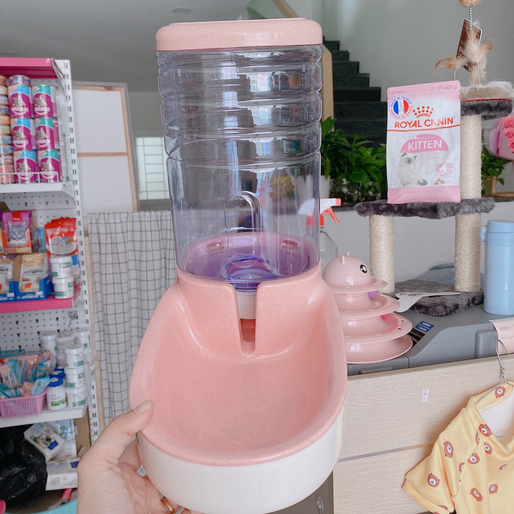 Bình nước tự động cho chó mèo 3.8L siêu khổng lồ/ bát ăn hạt tự động