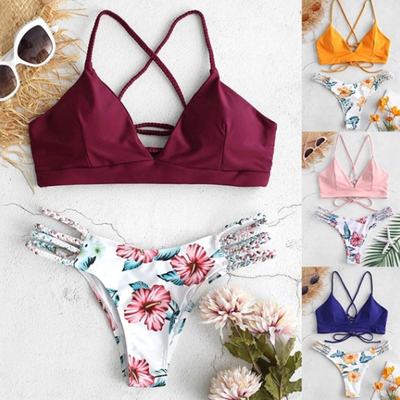 Bikini Hoạ Tiết Hoa Cho Nữ