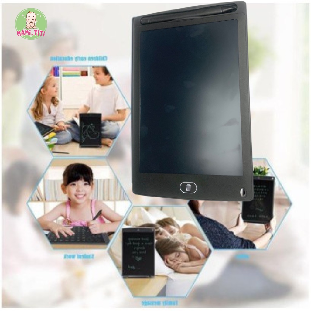 Bảng viết tự xóa,  Bảng Vẽ Tự Xoá- Vẽ LCD-Điện Tử Thông Minh Cho Bé 23x15cm
