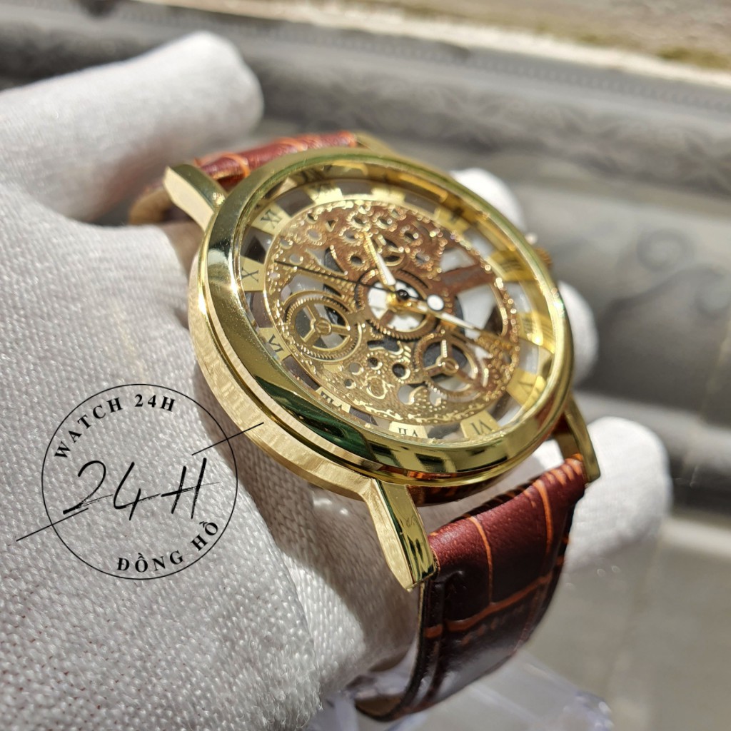 đồng hồ nam lộ cơ MC38 , dây da dập vân sang trọng thanh lịch cho các bạn trẻ | BigBuy360 - bigbuy360.vn