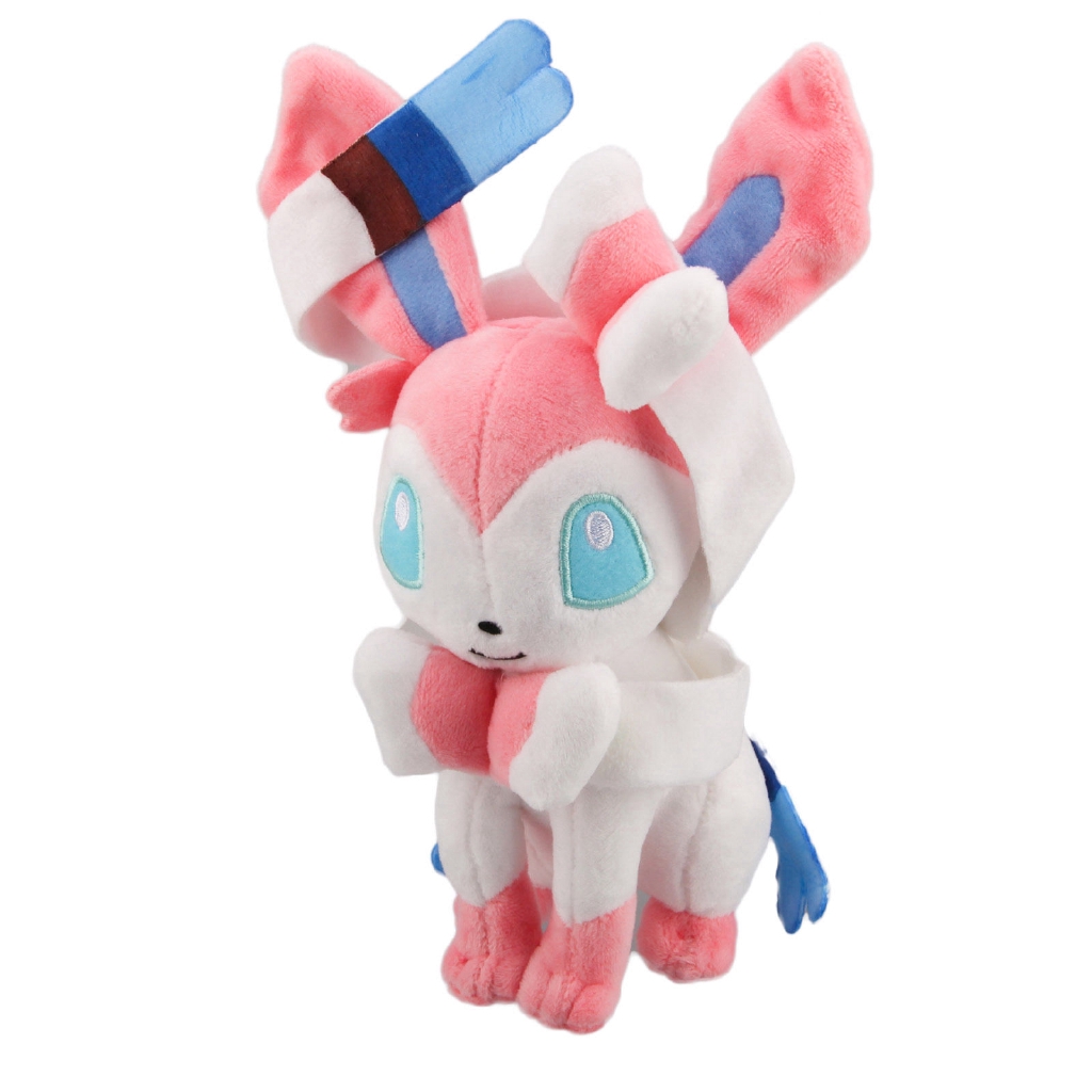 Đồ chơi nhồi bông hình Sylveon dễ thương trong phim hoạt hình Pokemon 18cm