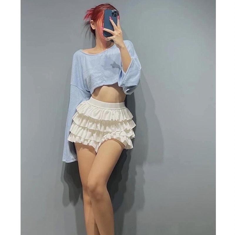 Chân Váy Ngắn Xếp Ly 4 Tầng Yêu Kiều Dáng Xoè Bồng Bềnh Xinh Xắn 048 FIORI STORE