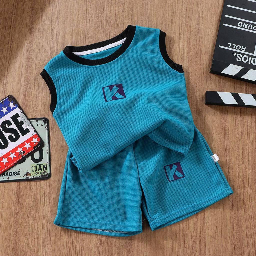 Đồ Bộ Bé Trai Cộc Tay Quần Áo Trẻ Em Size Đại Goldkids  Áo Ba Lỗ Quần Đùi Cho Bé Thoáng Mát 2 - 10 Tuổi