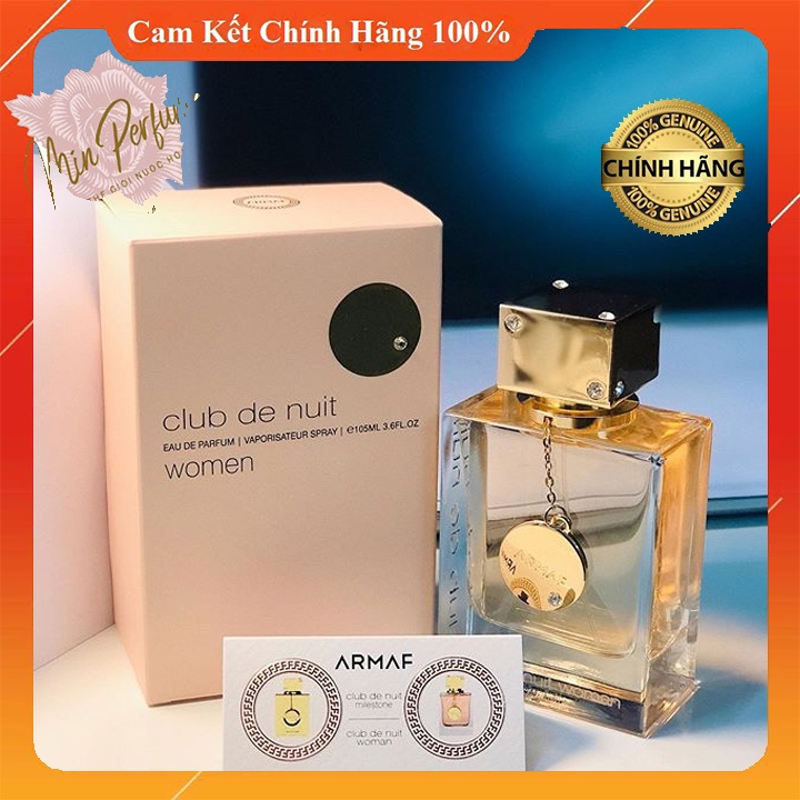 Nước hoa nữ cao cấp Armaf Club De Nuit Women 5ml-10ml-20ml - Nữ tính, thanh lịch, Ấm áp