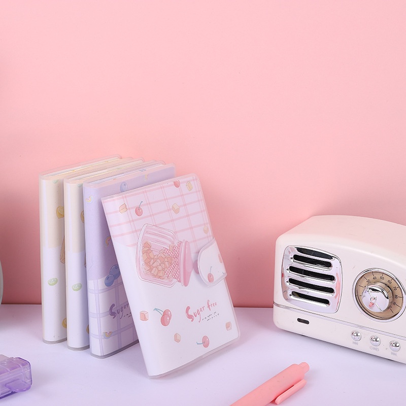 Sổ Tay Mini A7 Có Khóa Cài Bằng Nhựa Dành Cho Nữ