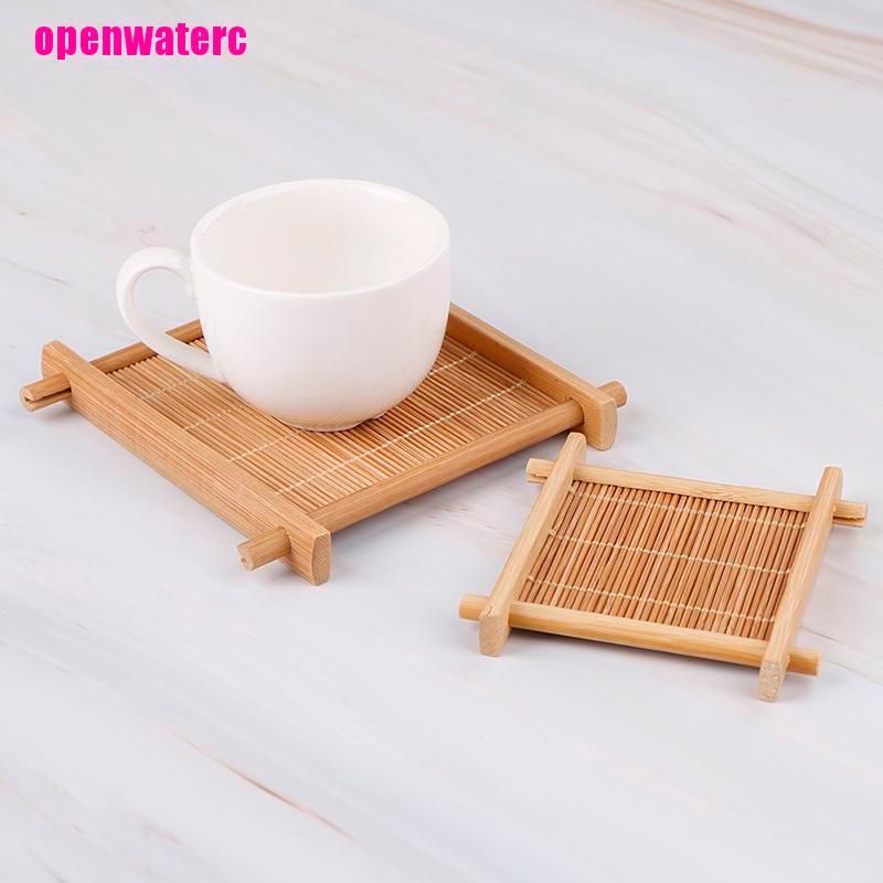 Đế Lót Cốc Trà Bằng Tre Tiện Dụng Cho Nhà Bếp