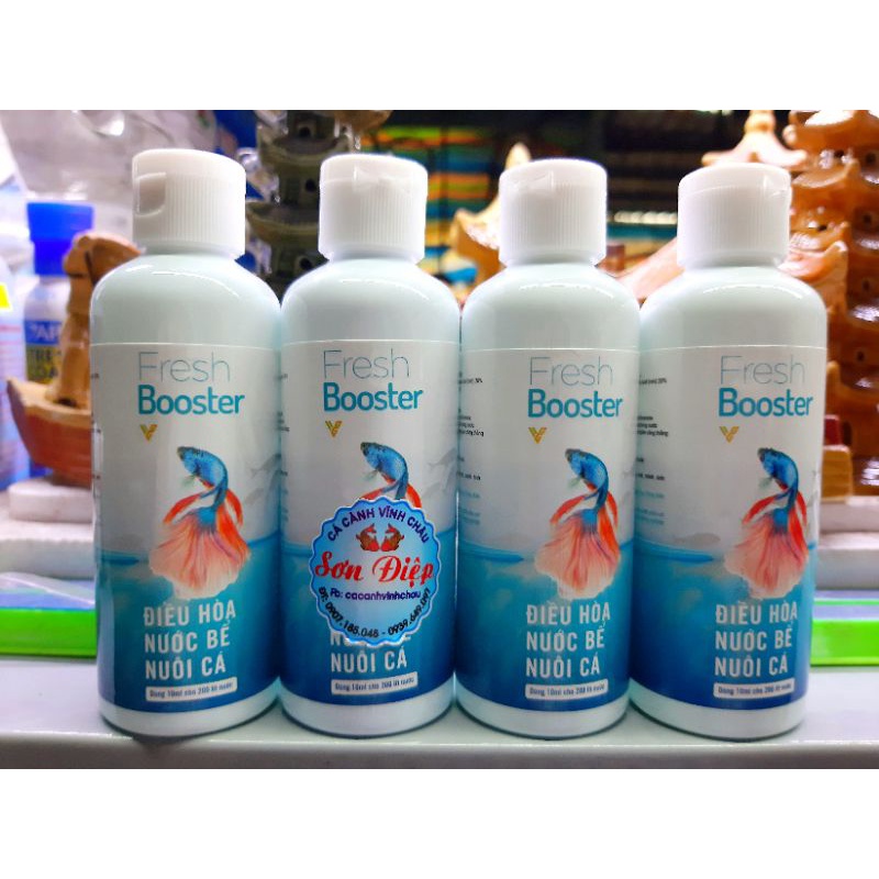 Fresh Booter 100ml - Điều hòa bể cá - Khử clo - Khử kim loại nặng - Chống sốc khi thay nước cá