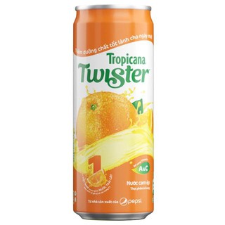 Nước cam ép tropicana twister lon 320ml
