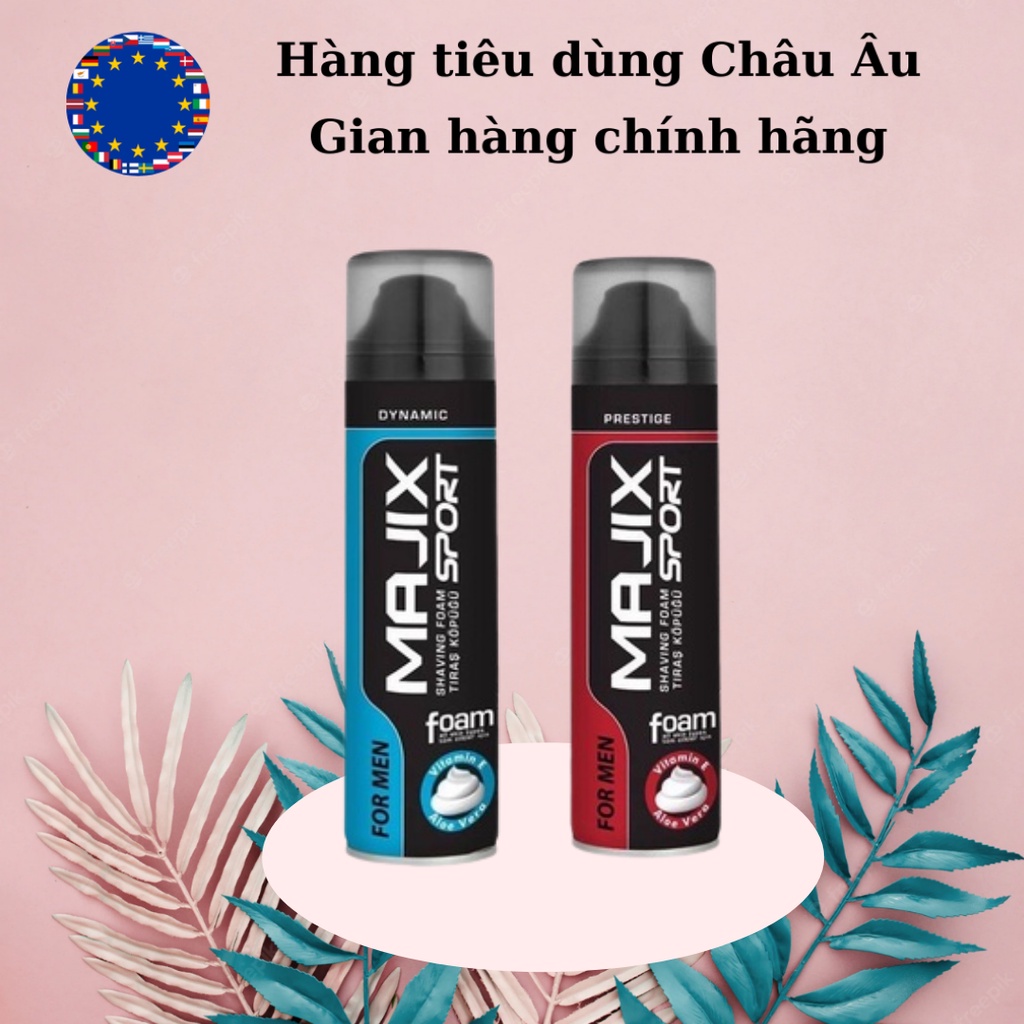 Bọt cạo râu Majix giảm ngứa dát, an toàn cho da, làm chậm quá trình mọc lông, nội địa Đức