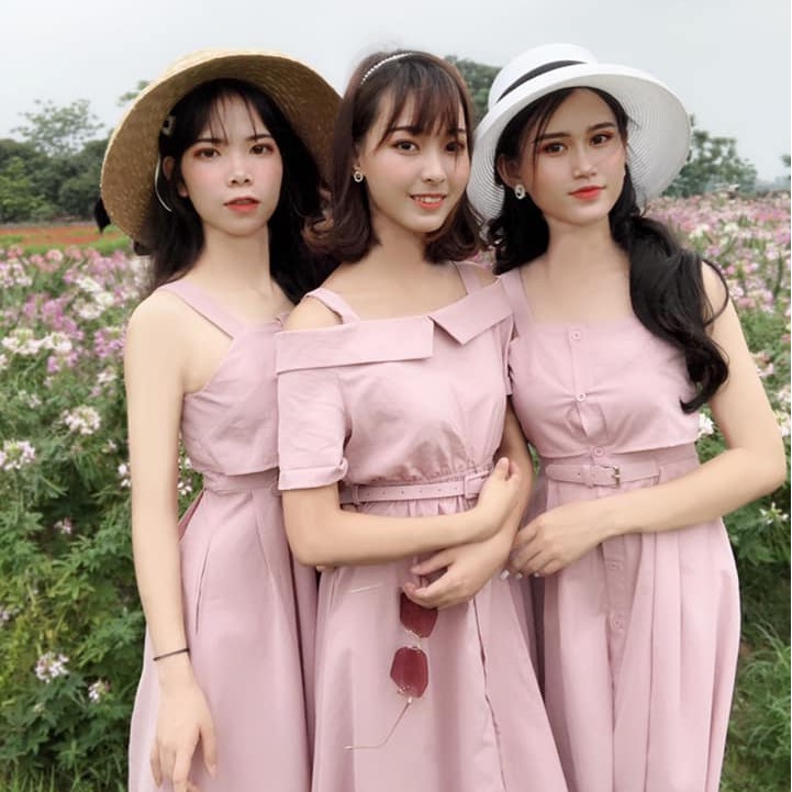 [FREESHIP + TẶNG KÈM ĐAI DA] VÁY MIDI HAI DÂY CÓ TÚI CAO CẤP V001 | BigBuy360 - bigbuy360.vn