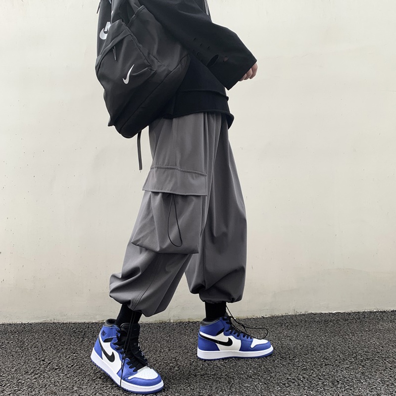 【S-3XL】Quần Túi lớn dáng rộng phong cách Hip hop thời trang cho nam