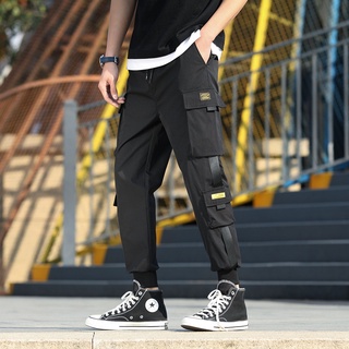 Quần thể thao nam 4RUN mã KC-S dáng quần thể thao Kaki đẹp bó ống phong cách Hàn Quốc vải co dãn mùa đông