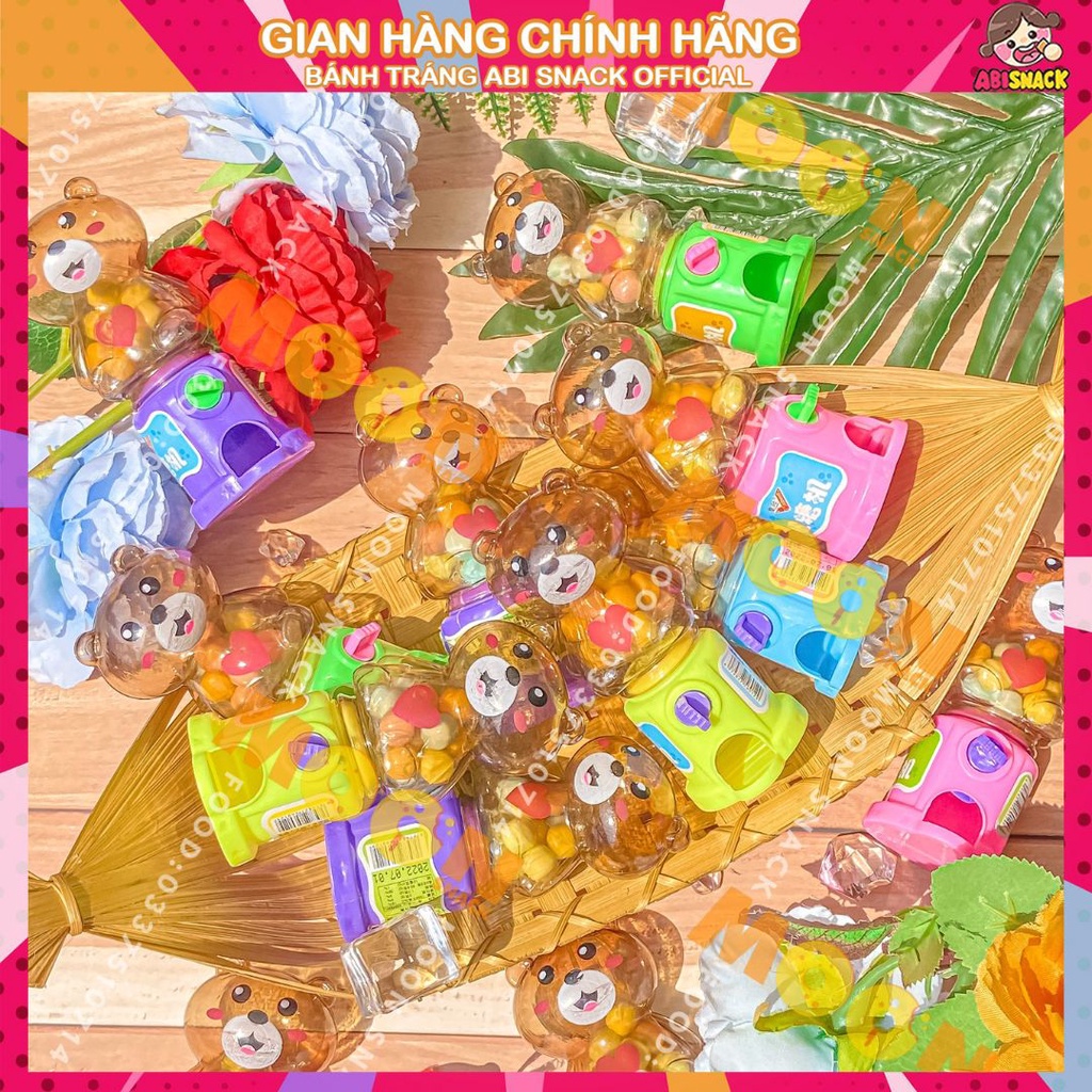 MÁY VẶN KẸO HÌNH GẤU CUTE hủ 10g Moon Snack Food