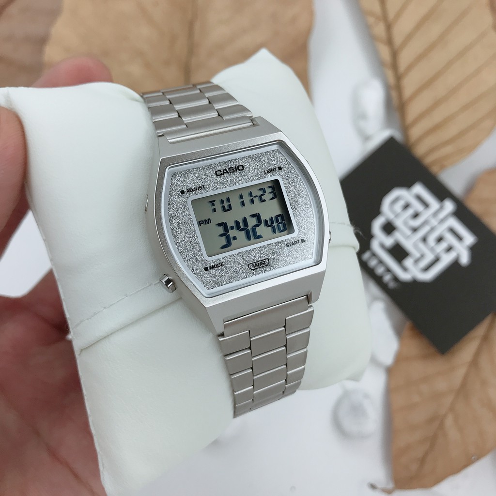 Đồng hồ nữ Casio B640 / B640WDG-7 dây thép chính hãng, chống nước 50m