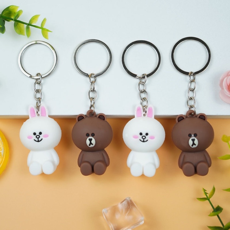 Móc khoá Gấu  Brown  và Thỏ Cony dùng treo móc khoá , túi xách