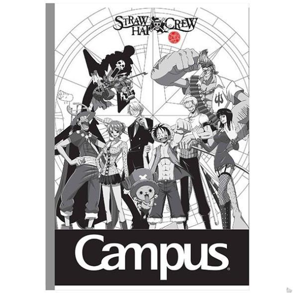 Tập Học Sinh B5 Kẻ Ngang Có Chấm 120 Trang - Campus One Piece Black & White ...