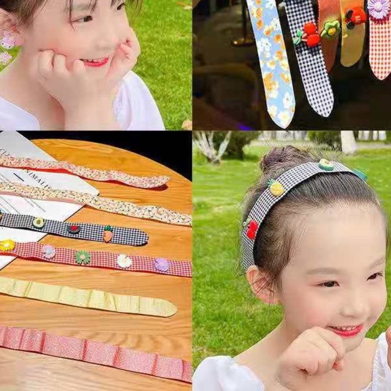Bờm Cài Tóc - Băng Đô Dán Tóc Mái Cột Tóc Phong Cách Hàn Quốc Cho Bé T2 - #bangdochobe