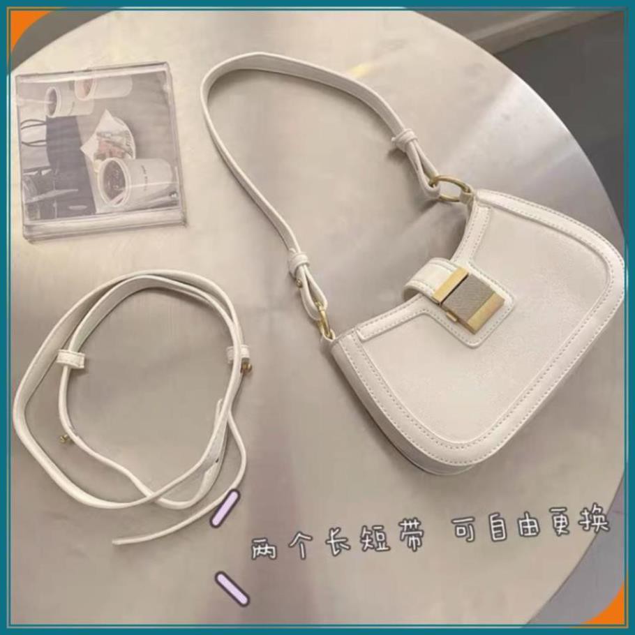 Túi kẹp nách nữ, túi xách nữ đẹp đeo chéo da vân Hàn Quốc - SHEN STORE T0445