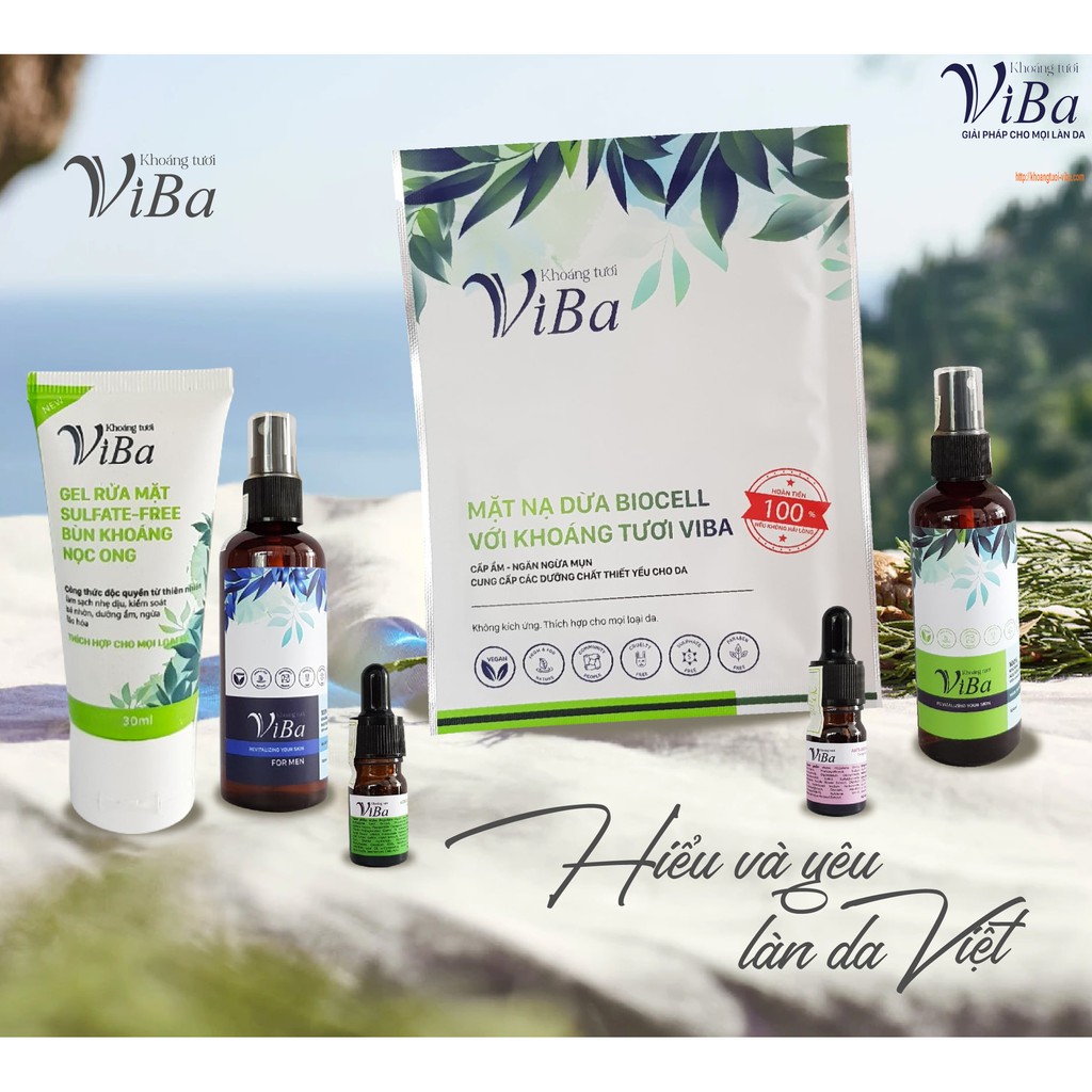 [Hàng chính hãng] Xịt khoáng tươi ViBa cấp ẩm cân bằng PH se nhỏ lỗ chân lông | BigBuy360 - bigbuy360.vn