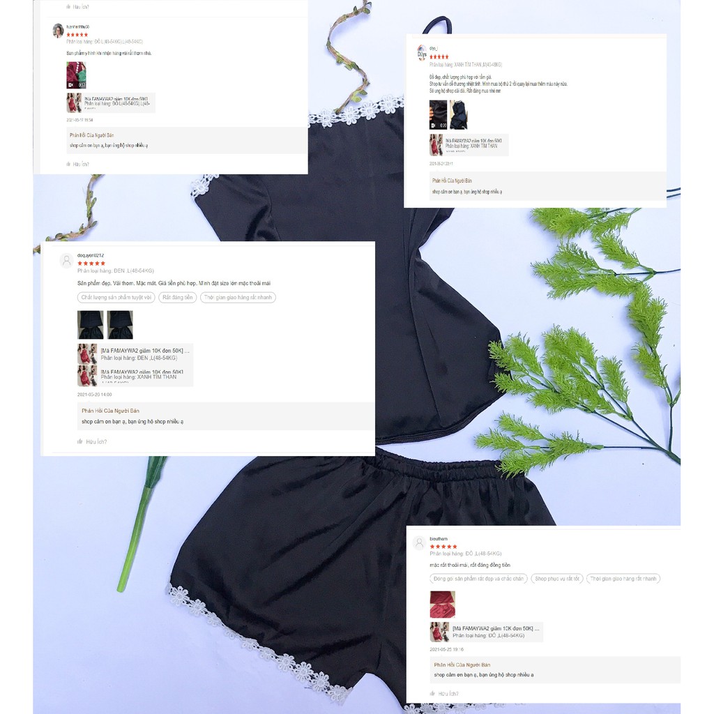  HÀNG LOẠI 1 CÓ VIDEO + ẢNH THẬT. Bộ ngủ sexy, bộ ngủ lụa hai dây, mềm mịn, quyến rũ | BigBuy360 - bigbuy360.vn