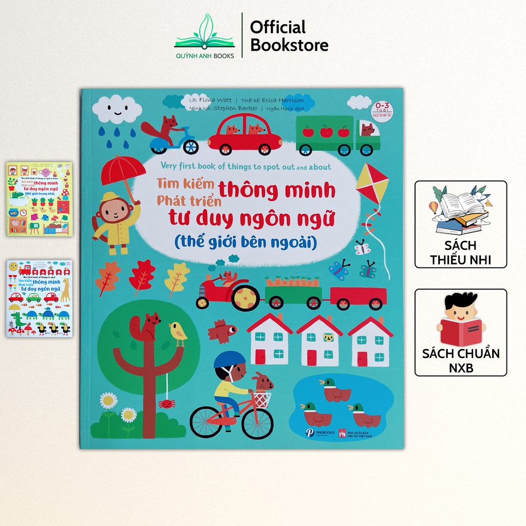 Sách - Tìm kiếm thông minh phát triển tư duy ngôn ngữ (Bộ 3 quyển) - NPH Pingbooks
