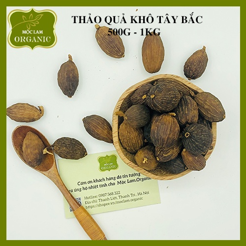 Thảo quả khô cao cấp Mộc Lam chất lượng Túi zíp 500g - 1kg