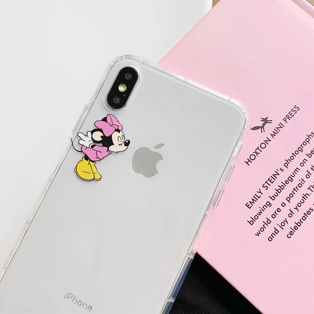 Ốp điện thoại TPU hình hoạt hình Mickey/ Minnie dễ thương cho iPhone11 11Pro 11Promax 7plus 8 X XR XS | BigBuy360 - bigbuy360.vn