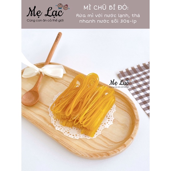 Mì chũ rau củ ngũ sắc mềm thơm tự nhiên, gói dùng thử 100g