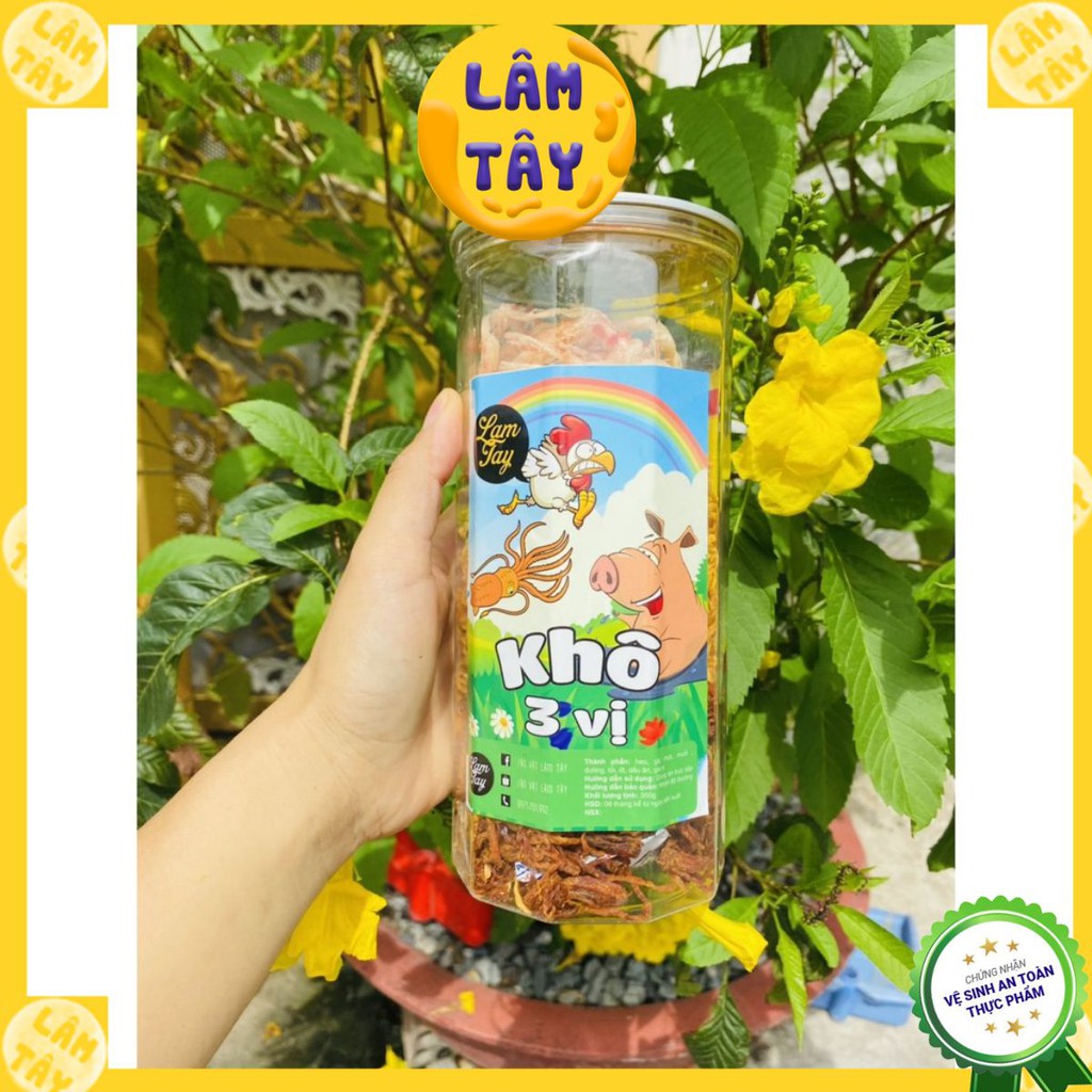 ✅ [HÀNG CÓ SẴN] KHÔ MIX 3 VỊ GÀ, HEO, MỰC 300gr- Cực ngon cực mê 💥 | BigBuy360 - bigbuy360.vn