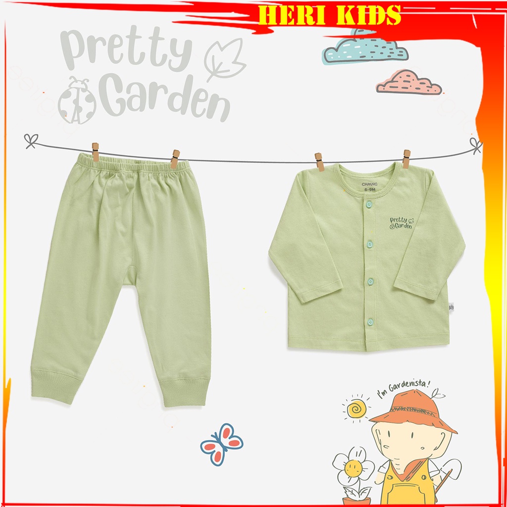 Bộ dài tay cúc giữa thu đông CHANGG