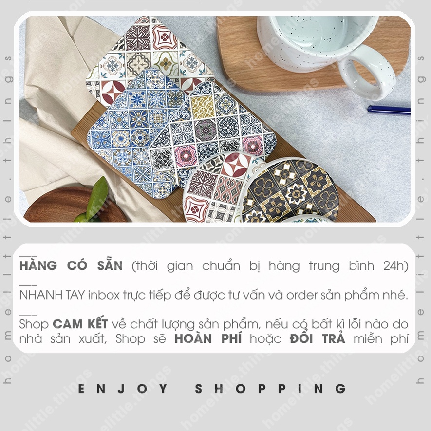 Miếng lót ly, đế lót cốc làm bằng đá thấm hút nước
