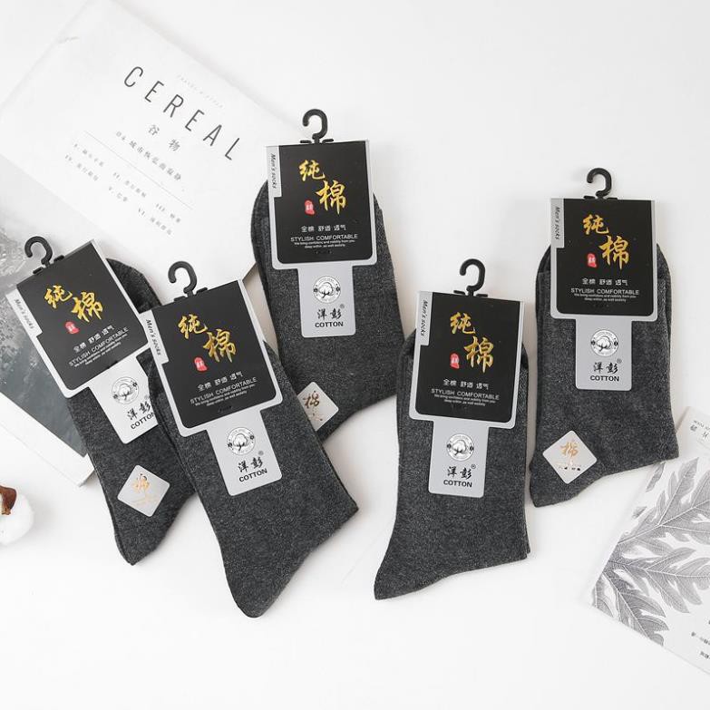 Tất nam cổ cao SOLANO vớ nam cotton co giãn đàn hồi đi làm, đi chơi, tập thể thao chạy bộ, gym đa năng FAS-001330