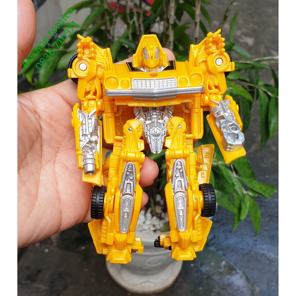 Robot biến hình xe Ô tô Bumblebee cao 11cm, màu vàng nhiều bước Transformers - Hasbro