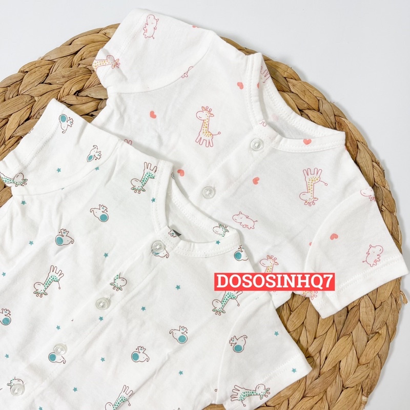 Bộ quần áo cộc tay cài giữa sơ sinh Lullaby