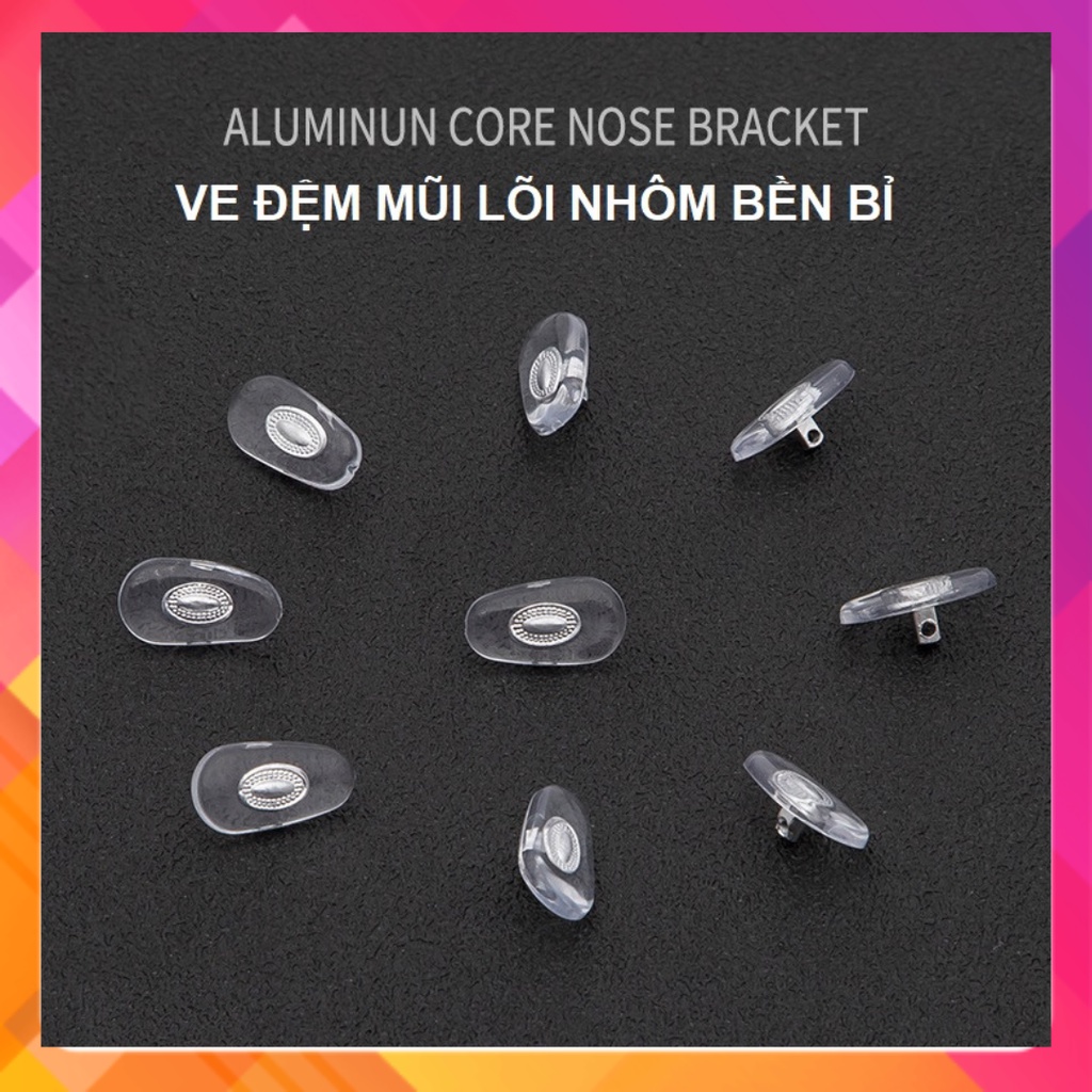 Phụ kiện ve đệm mũi nhựa chân kim loại chắc chắn, bền bỉ, chịu lực tốt, chống gỉ sét (1 cặp)