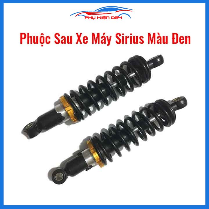 Giảm  sóc, phuộc sau xe máy Sirius màu đen thể thao