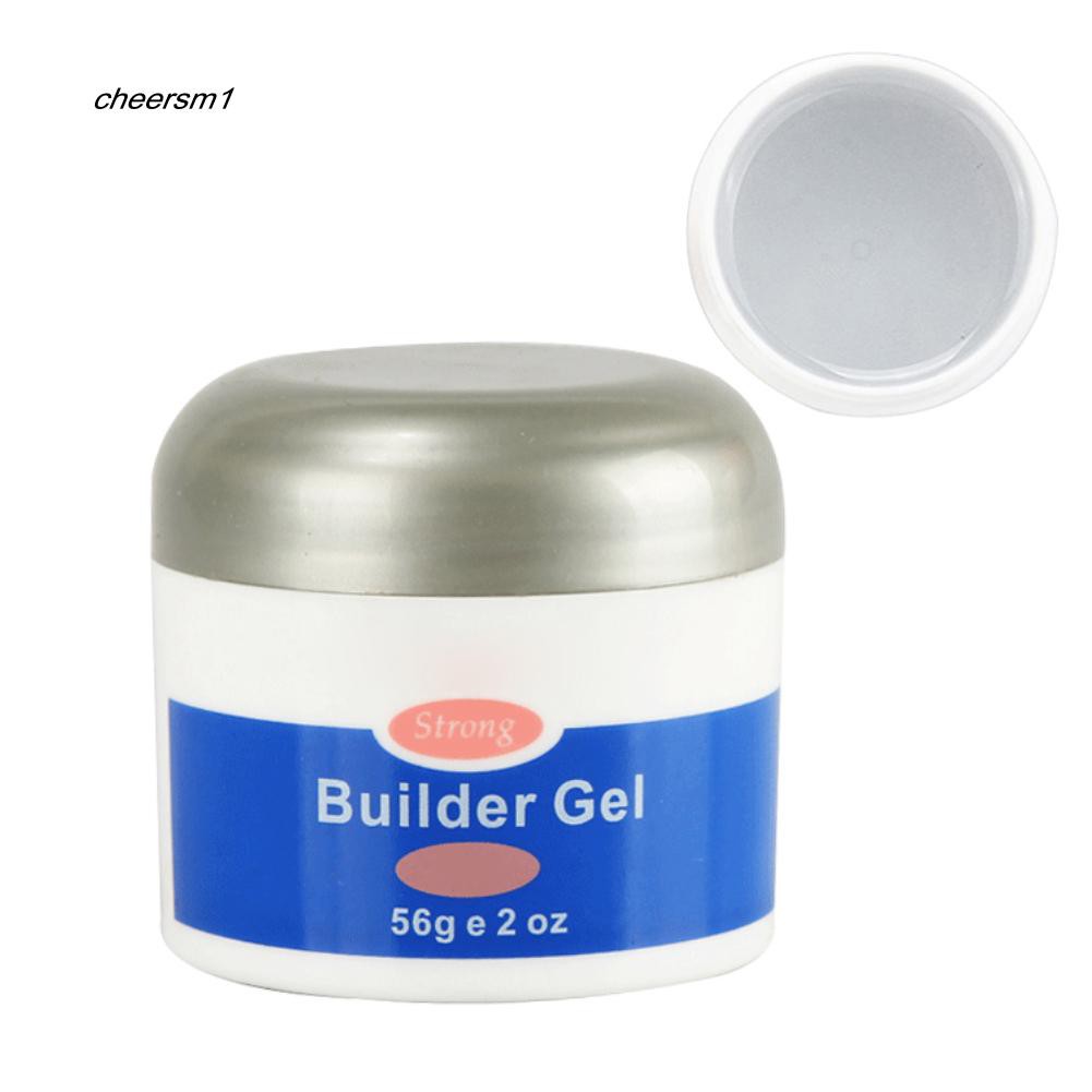 Lọ gel 56g đắp móng nhanh khô có nhiều màu tiện lợi hong khô bằng tia UV