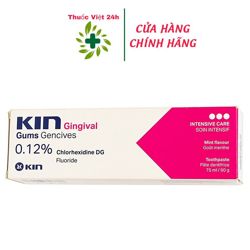 Kem đánh răng Kin Gingival (90g) - Ngừa sâu răng, nha chu, chảy máu chân răng - thuocviet24h